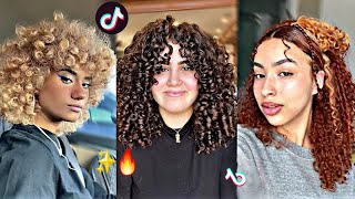 Tiktok Curly Hair Transformations  Tiktok Compilation [upl. by Novej]