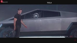 Tesla unveils bulletproof cybertruck with big demo fail [upl. by Martie954]