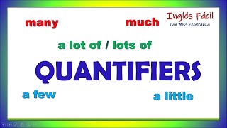 QUANTIFIERS en inglés explicación en español many much a lot a few a little learnenglish [upl. by Yuht]