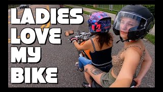 Ladies LOVE my motorcycle  First Motovlog [upl. by Lindgren]