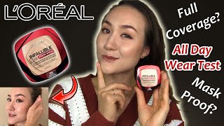 Wear Test amp Review  LOreal Infallible Fresh Wear FOUNDATION IN A POWDER [upl. by Snook]