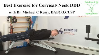 Cervical Neck Degenerative Disc Disease Exercises Seated Shoulder Depresssion [upl. by Atinev803]