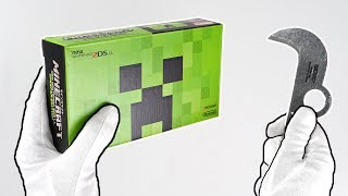 Minecraft quotCREEPER EDITIONquot Console Unboxing New Nintendo 2DS XL [upl. by Varhol779]