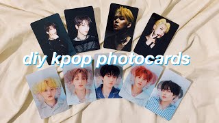 diy  kpop photocards at home [upl. by Asiulana349]