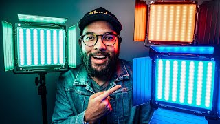 Best RGB Lighting Setup for YouTube Videos GVM 800D LED Lighting Kit Review [upl. by Enyallij209]