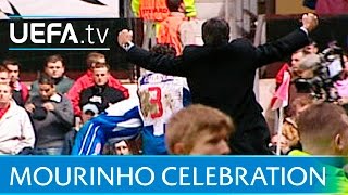 José Mourinho on his Porto touchline run at Old Trafford [upl. by Zurc543]