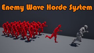 Enemy Horde Wave System  Unreal Engine Tutorial [upl. by Laekim]