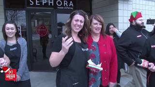 Hardworking JCPenney stylist stunned when Secret Santa surprises her with a car [upl. by Aremahs]