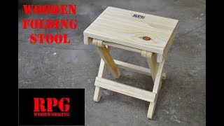 Wooden Folding Stool [upl. by Gerius314]