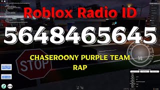 CHASEROONY PURPLE TEAM RAP Roblox ID [upl. by Annawot724]