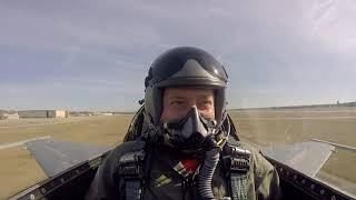 Unrestricted Climb Takeoff in F16 Fighter Jet [upl. by Weidar529]