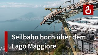 Korblift Laveno  Sasso del Ferro am Lago Maggiore  KultSeilbahn in Norditalien [upl. by Deering269]