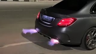 Mercedes C63s Amg stage 3  Loudest Exhaust sound flames [upl. by Zaneski735]