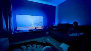 Philips Hue  75inch Philips Ambilight TV [upl. by Dnalro]