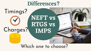 NEFT vs RTGS vs IMPS English Key differences  Best option Basics explained banking finance [upl. by Akired]