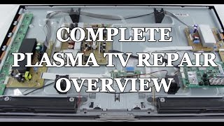 Plasma TV Repair Tutorial  Common Symptoms amp Solutions  How to Fix Plasma TVs [upl. by Anier]