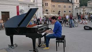 Great Piano Medley of Russian Songs National Anthems and more in Salzburg – Thomas Krüger [upl. by Aliekahs]