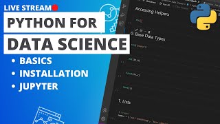 Python for Data Science  Getting Started [upl. by Anauqahs]