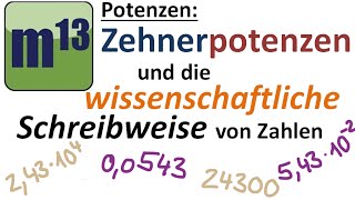 Zehnerpotenzen und wissenschaftliche Schreibweise [upl. by Treacy167]