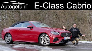 The dream convertible Mercedes EClass Cabriolet E450 FULL REVIEW 2021 A238 [upl. by Terrijo]