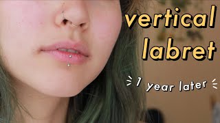 VERTICAL LABRET｜pros amp cons ✨ [upl. by Kunin]