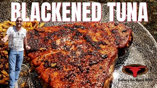 Blackened Tuna Steak  Blackstone Griddle  How to Step by Step [upl. by Embry]