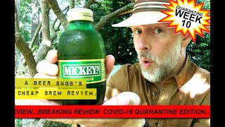 Mickeys Malt Liquor Beer Review by A Beer Snobs Cheap Brew Review [upl. by Ahseena]