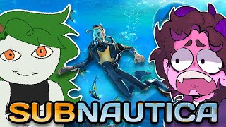 IM TERRIFIED OF THE OCEAN AND IM PLAYING SUBNAUTICA Ft SmokeeBee [upl. by Daune974]