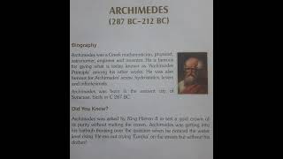 Archimedes His biography principle and some famous experiments [upl. by Elleivad]