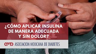 ¿Cómo aplicar insulina de manera adecuada y sin dolor [upl. by Sophia287]