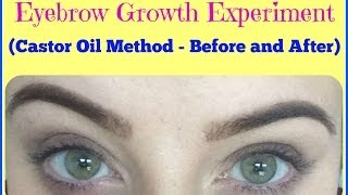 EXPERIMENT Does Castor Oil Make Eyebrows Grow Before and AFTER My Experience [upl. by Nilatak684]