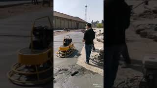 remote control power trowel machine for polishing concrete floor [upl. by Niraa338]