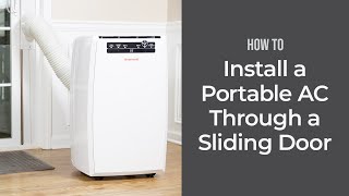 How to Install a Portable Air Conditioner Through a Sliding Door  Sylvane [upl. by Anerev932]