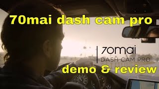 70mai Dash Cam with WiFi ADAS GSensor amp DVR Demo and Review [upl. by Standish]