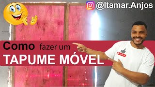 Como Fazer um Tapume MOVEL OU PORTA [upl. by Stringer]