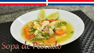 Sopa de Pescado  Cocinando con Yolanda [upl. by Eidnam]