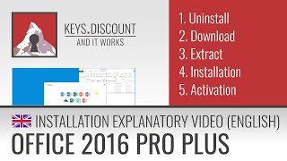 Installation Office 2016 Pro Plus Explanation video [upl. by Yrrol]