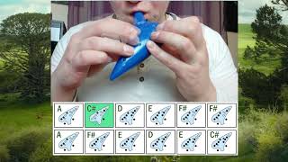 How To Play CONCERNING HOBBITS On Ocarina Beginner TUTORIAL with TAB [upl. by Julina]