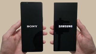 Sony Xperia 1 V vs Galaxy S23 Ultra Speed Test Speakers Battery amp Camera Test [upl. by Neelyam]