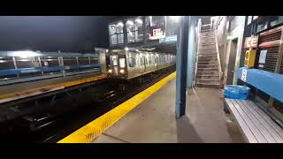 MFL train at Huntingdon in the Night Frankford Terminal Bound [upl. by Brighton]