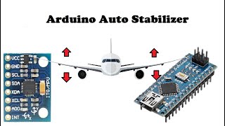 Arduino Auto Plane StabilizerMPU6050 Accelerometer [upl. by Eem824]