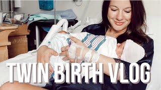 TWIN BIRTH VLOG  NATURAL DELIVERY  HEATHER FERN [upl. by Suicul]