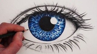 How to Draw a Realistic Eye in Colour [upl. by Iloj]