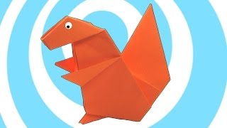 Paper Origami Squirrel Instructions [upl. by Allyn]