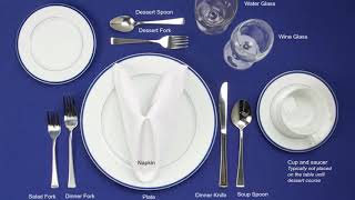 How to Set a Table Basic Casual and Formal Table Settings [upl. by Aristotle]