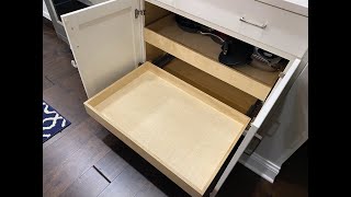 Installing Kitchen Cabinet PullOut Drawers [upl. by Orit]