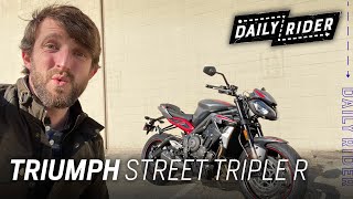 2021 Triumph Street Triple R Review  Daily Rider [upl. by Mahoney]