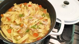 HOMEMADE CHICKEN NOODLE SOUP [upl. by Ydaf893]