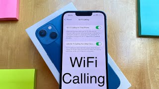 How to Enable WiFi Calling  iPhone 13 [upl. by Ainniz]