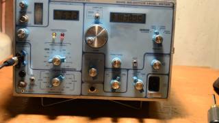 Rycom 6040 Selective Level Meter VLF Receiver Listening to Cutler Navy Transmitter [upl. by Juditha]